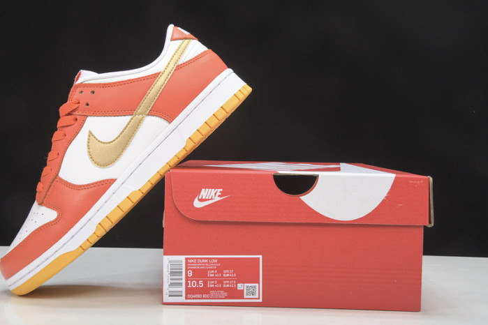 nike dunk low golden orange dq4690-800