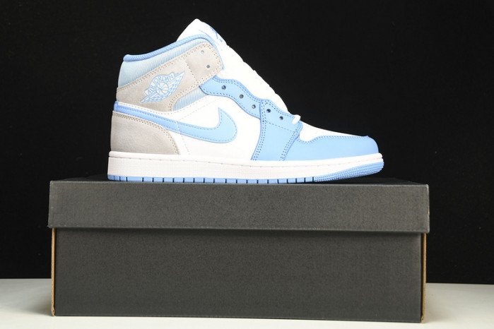 jordan 1 mid university blue grey - dx9276-100