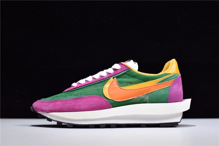 sacai nike ldv waffle green pink yellow bv0073-301
