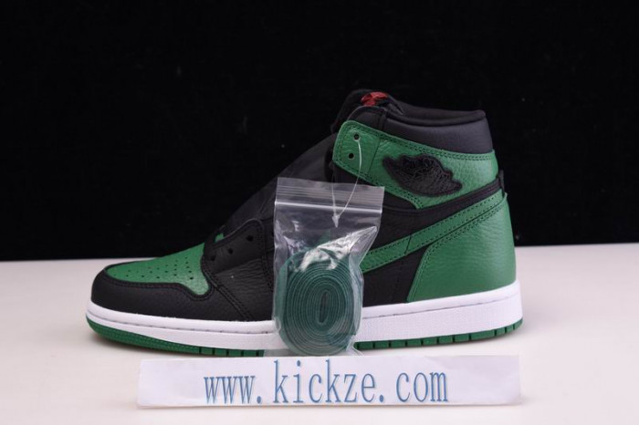 jordan 1 retro high pine green black - 555088-030