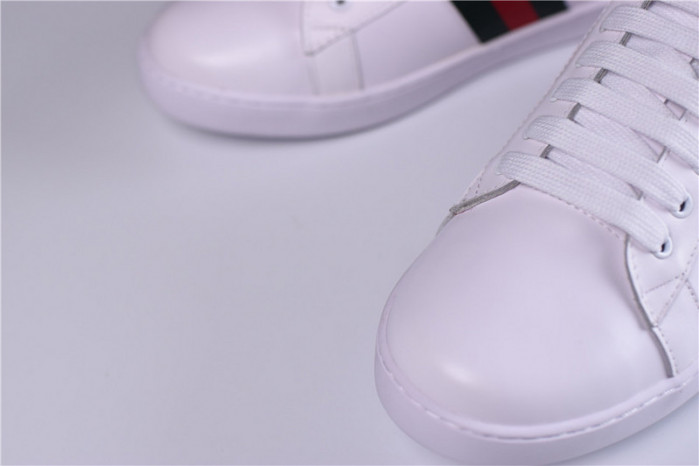 gc ace embroidered low-top sneaker with gg logo