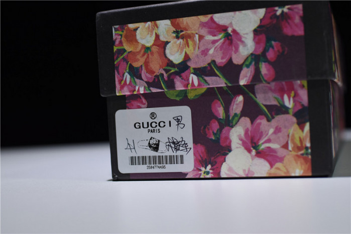 gc leather slide sandal with bee