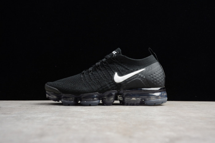 nike air vapormax flyknit 2.0 running sneakers black/grey mens 942842-001